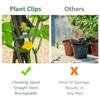 20pcs Reusable Plastic Plant Support Clips Clamps for Plants Hanging Vine Garden Greenhouse Vegetables Tomatoes Clips