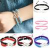 2 Teile/satz Handgemachte 8 Unendlichkeit Charm Geflochtenes Armband Freundschaft Paar Schmuck