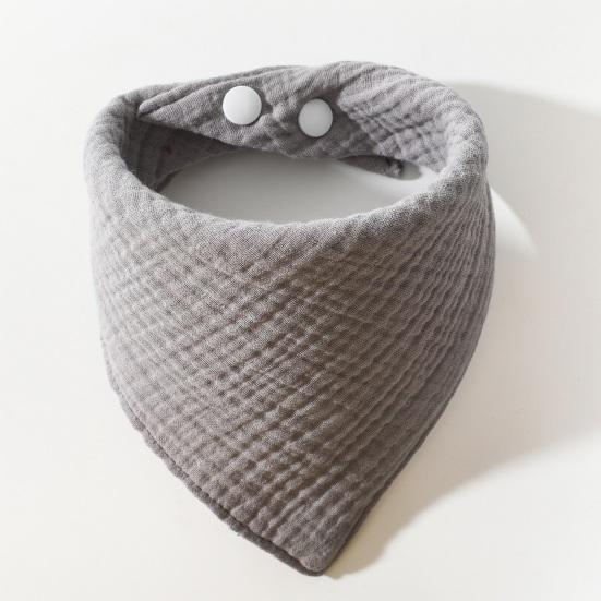 Baby-Lätzchen, Baby-Bandana, Sabberlätzchen, einfarbig, verstellbar, wiederverwendbar, mit Knopf, fest, aus Baumwolle, Speicheltuch für Kleinkinder, Baby, Kleinkind, Zahnen, Schürze, Geschenk zur Babyparty