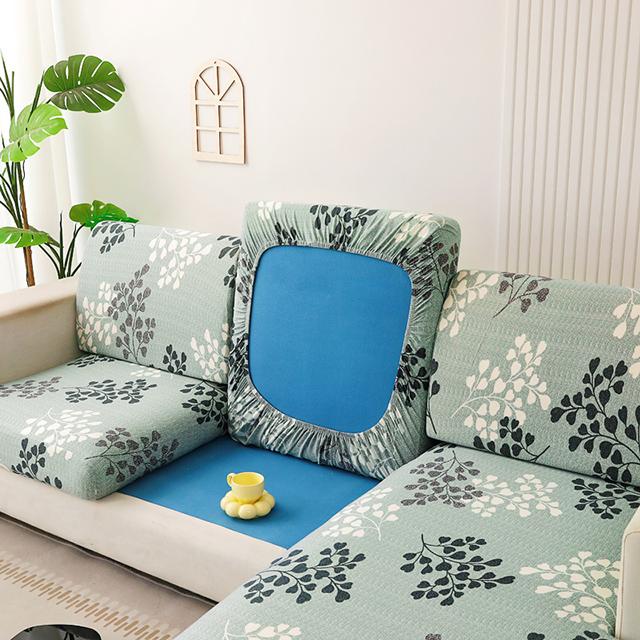Printed Stretch Sofa Seat Cushion Cover L-shaped Corner Couch Sofa Slipcover for Living Room Wedding Elastic Seat Cushion Cover