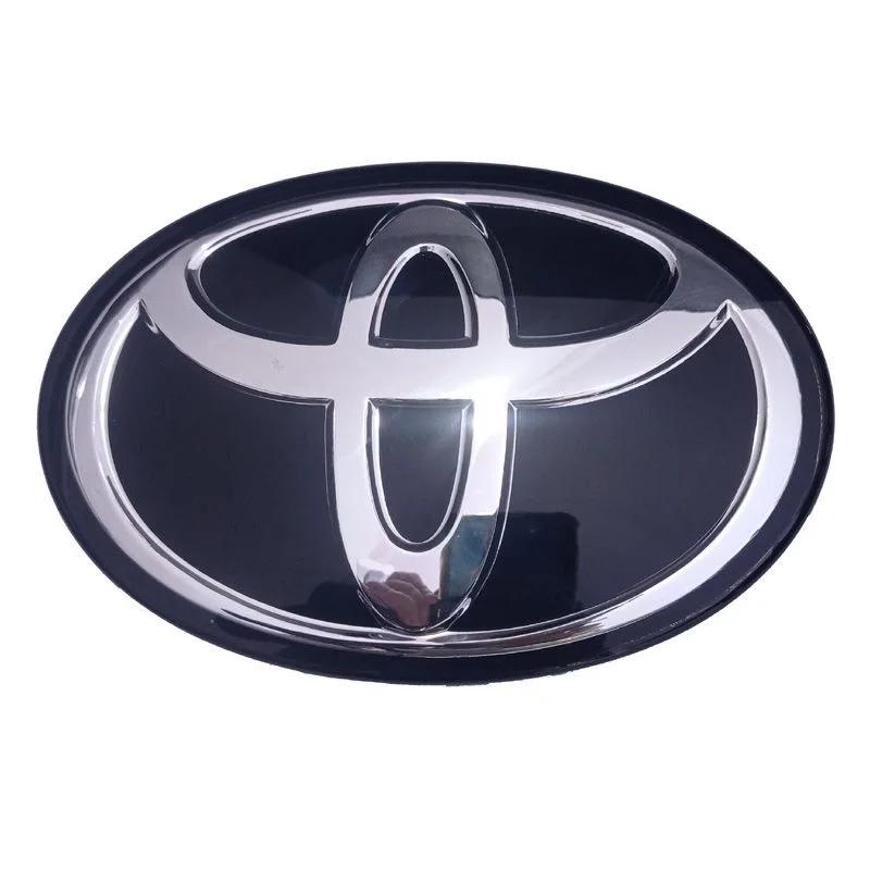 3D Car Logo Modified Car Logo Badges Front And Rear Logo Silver For Toyota Hybrid Series Prado Highlander Camry Corolla Styling uj9