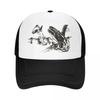 mosasaurus and ichthyosaurus Baseball Cap summer hat Adjustable Trucker Cap Ball Cap fashionable Unisexs Hats Womens