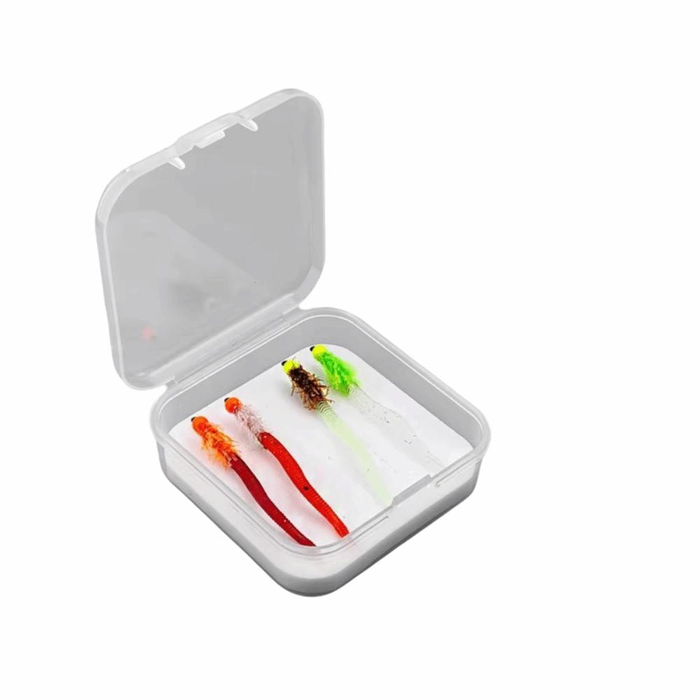 Luminous Simulated Earthworms Glowing Soft Worms Fly Fishing Flies Luminous Design Bait Hook Rainbow Trout Fishing Night Fishing