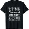 Chemical Engineer Gift Idea Chemical Engineer Funny Description Label T Shirts Men Streetwear Tee Short Sleeve Loose Clothing