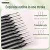 Custom Wear-Resistant Elastic Precision Brush for Line Drawing and Oil Painting with Triangular Handle and Wolf Hair 
