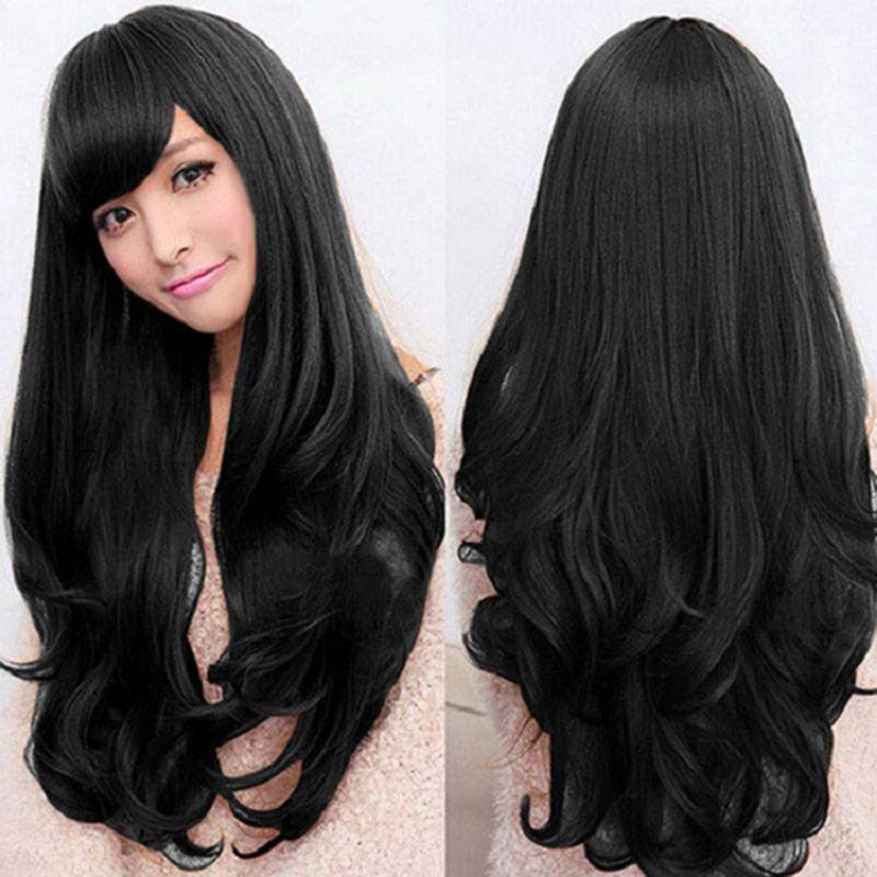 Curly Long Women Wavy Full Wig Heat Resistant Hair Cosplay Party Grace Lolita