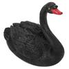 Outdoor Cute Floating Simulation Black Swan Ornament for Garden Courtyard Decoration