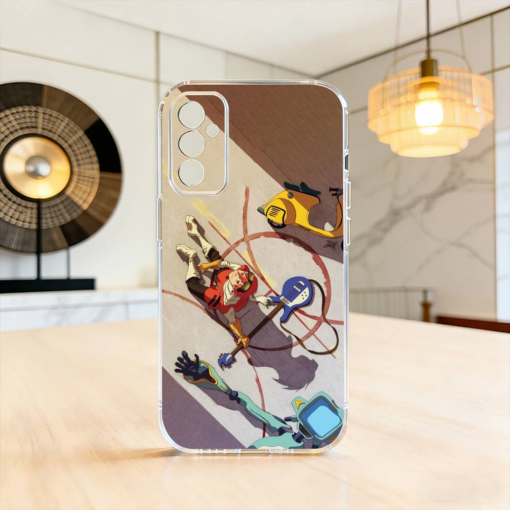 

FLCL First L-Love C-Cyber Love Phone Case For SamsungA10,12,20,21S,30,31,40,50,51,52,70,71 Transparent Cover Samsung a514g