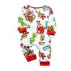 Matching Family Printed Loungewear Set with Long Sleeve Neck Top and Pants for Parent and Child