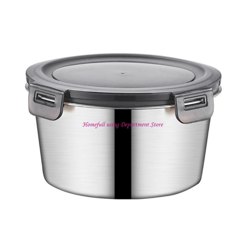 316 Edelstahl Mahlzeit Vorbereitungs Schüssel Behälter mit Luftdichtem Deckel Versiegelte Lunchbox für Picknicks und Reisen