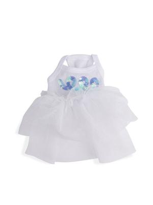 MONCHOUCHOU Sparkle Ballerina Dress White
