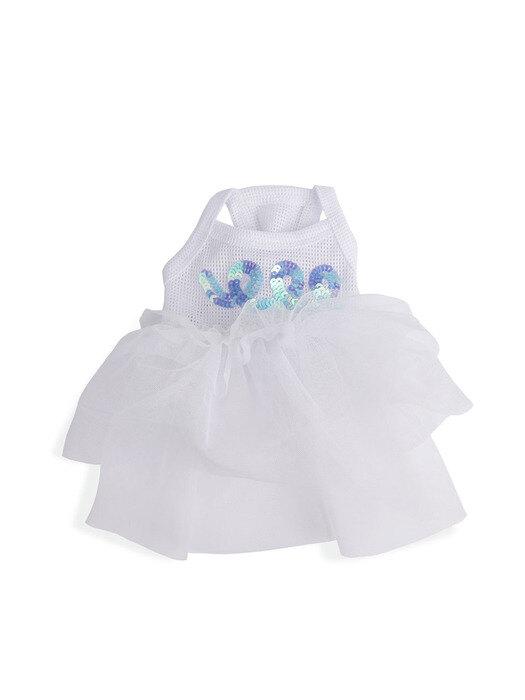 

MONCHOUCHOU Блестящее платье балерины Белое M