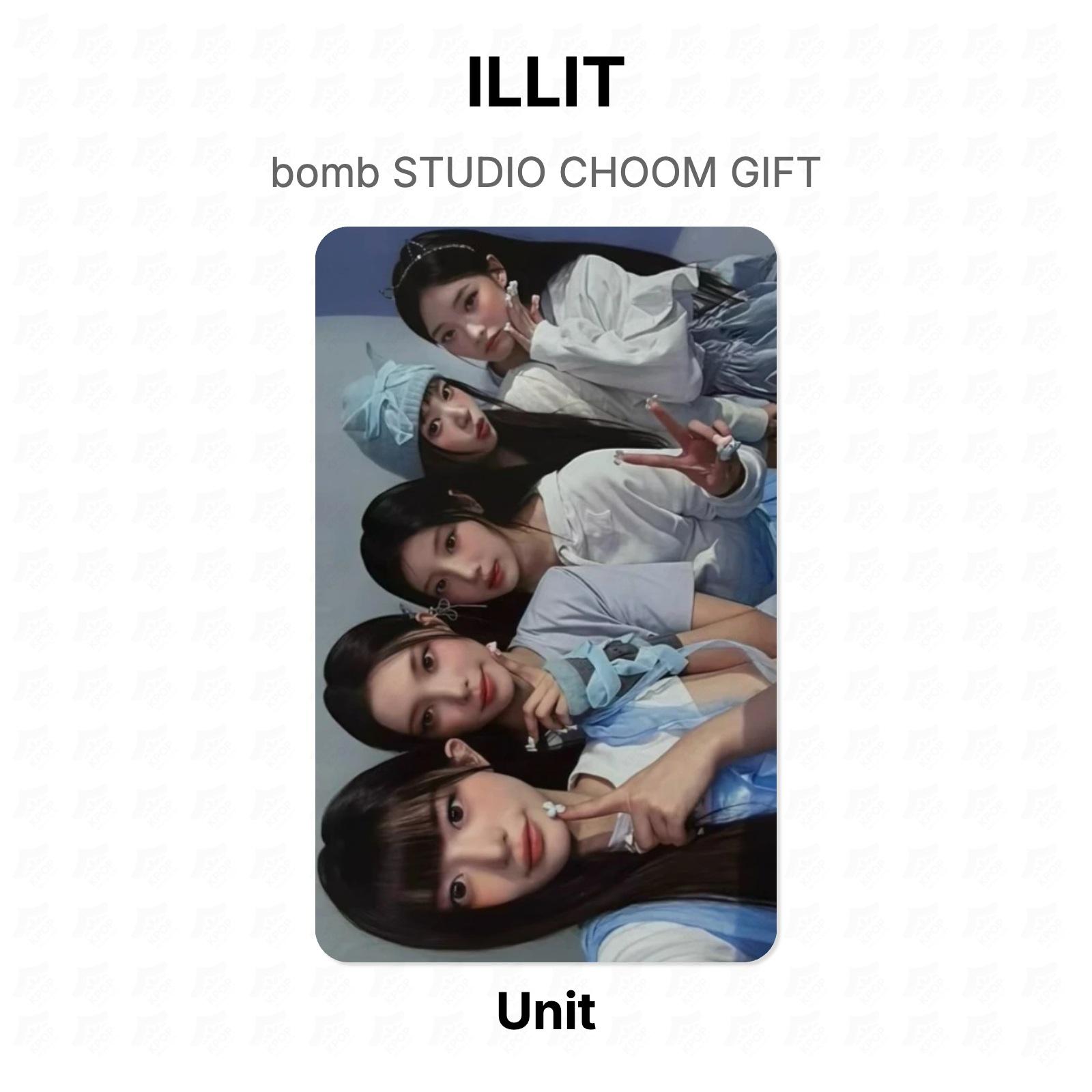 ILLIT bomb STUDIO CHOOM GIFT Official Photocard Unit