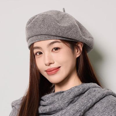 Wool Beret Women's Autumn Winter Painter Hat
