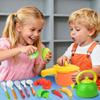 Play Kitchen Toy Set with Realistic Cutting and Educational Toy for Birthday Preschool Entry Gift for Boys and Girls 69-Piece Ingredients, Play,