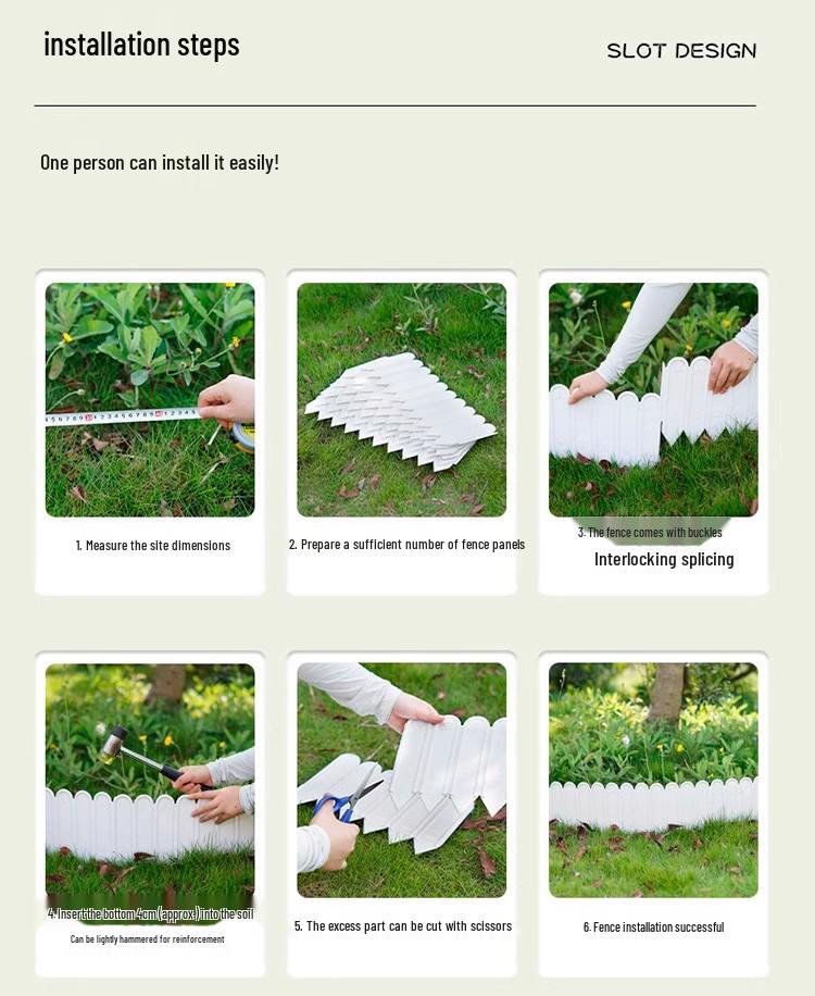 Plastic Garden Fence: Retaining Wall, Flower Bed & Tree Surround