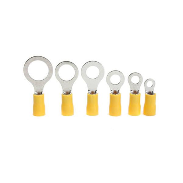 25PCS/Pack Rings Insulated Wire Connector Electrical Crimp Terminal Cable Wire Connector - Red Blue Yellow Black