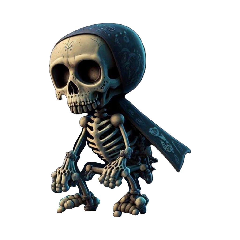 Skull Acrylic Colorful Car Hanging Decoration For Retro Halloween Decor Home