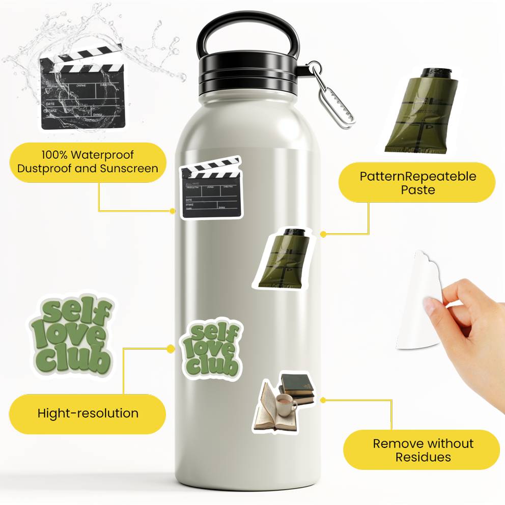 35pcs Minimalist Garden Stickers Natural Greenery Stickers Green Decals For Notebook Luggage Mobile Phone Cup Suitcase