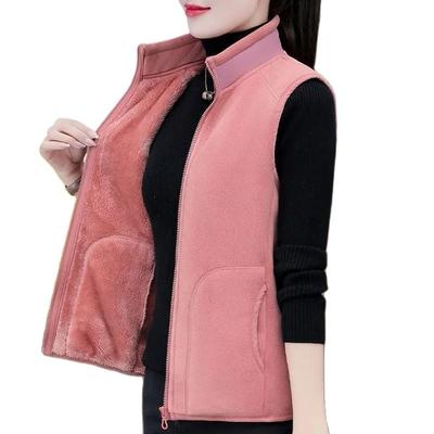 Herbst Winter Damen Doppelseitige Weste Mantel Ärmellose Kurze Jacke Damen Warm Basic Mantel Damenweste Tops Kleidung