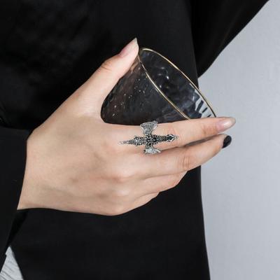Dragon Opening Ring Retro Hip Hop Rock Finger Jewelry Black Dragon