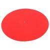 Phonograph Wool Pad Antiskid Shockproof Turntable Red Mat for Record Players 30cm