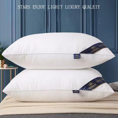 Five-Star Hotel Pure Cotton Anti-Feather Down Dedicated Protection Cervical Vertebrae Sleeping Pillow Home Use