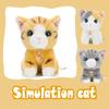 Adorable Simulation Siamese Shorthair Plush Cat Toy For Home And Room Decor