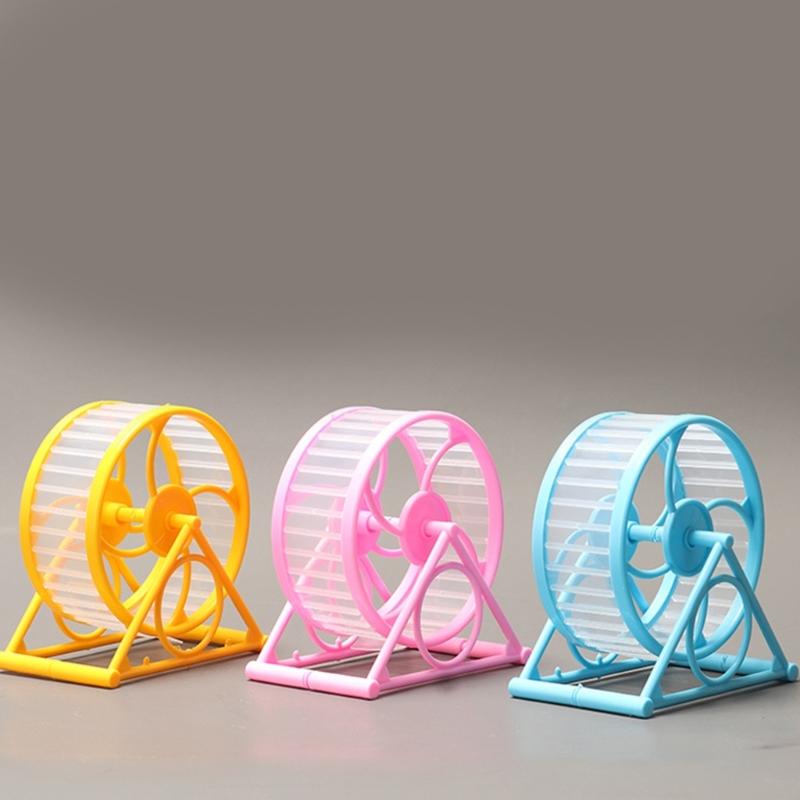 Rueda de Ejercicio para Hámster con Soporte Suministros para Jugar Juguete para Jaula Jerbos Hámster Correr Trotar Juguete