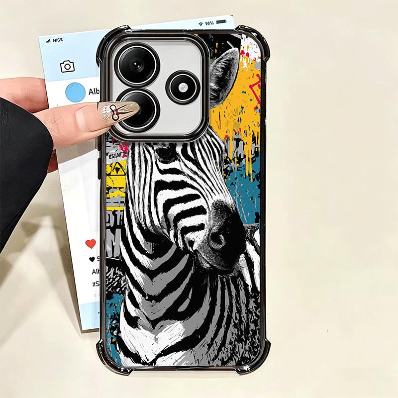Zebra Stripe Black White Soft Phone Case For Xiaomi Poco X7 X8 Pro Max X6 X5 X3 F8 Ultra F7 M8 M7 M5S Redmi 15C 15A 15 14C 13C 1