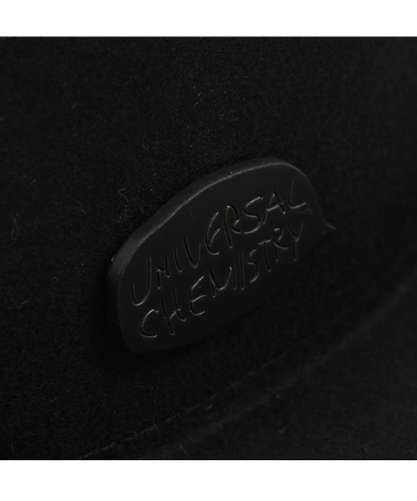 Yunibeosyeolkemiseuteuli Black Simple Wool Fedora Bk Metal Fedora