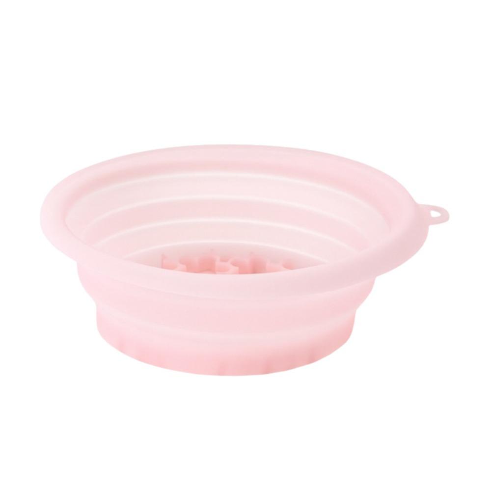 

Silicone Collapsible Facial Bowl Built-in Ice Tray Ice SPA Wash Basin for Skin Tightening розовый