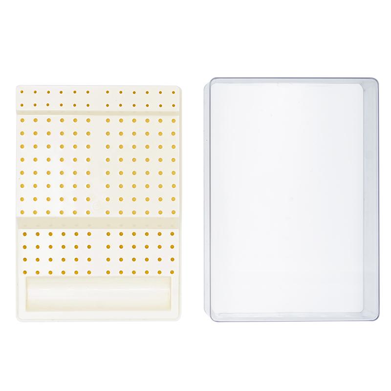 Dental Burs Box With Drawer 168 Holes Plastic Bur Sterilizer Block Holder Autoclave Case Disinfection Box Dentistry Tool