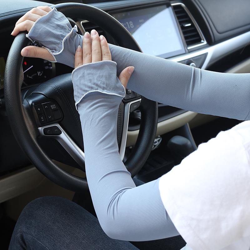 

Дышащие велосипедные рукава: Противоскользящий, Солнцезащитный, Стиль тонкого ледяного шелка