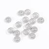 30/50/100PCS Flower Lotus Round Shape Stainless Steel Beads Caps Jewelry Findings Spacer Beads For Necklace Bracelets Making