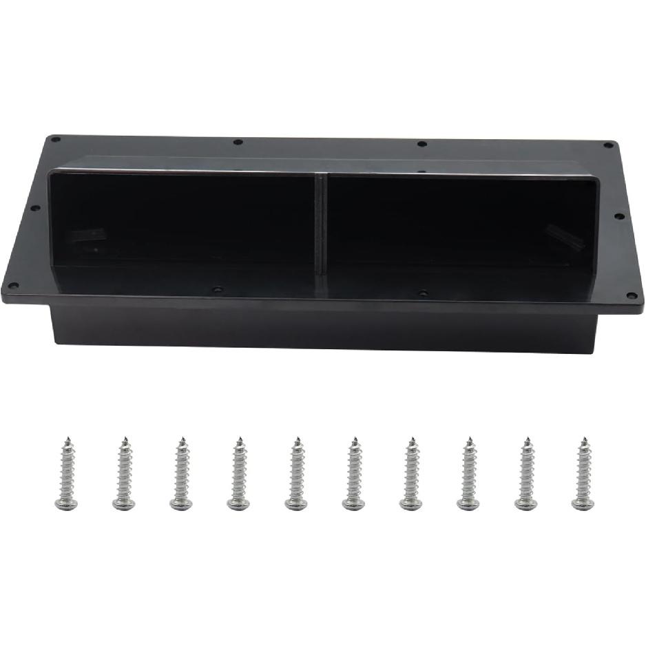 RV Range Hood Exhaust Hood, Range Hood Vent Cover with Lockable Clip,RV Microwave Vent Cover for Outside Exterior Side Vent Microwave Vent Cover