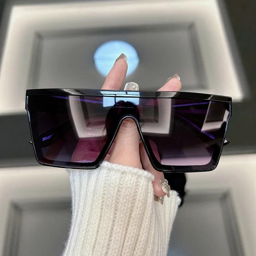 Square Oversized Sunglasses Women Men Brand Designer Retro Sun Glasses Female Male Shades Mirror Outdoor Uv400