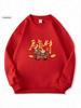 2026 Year of the Horse Red Hoodie - Festive Unisex Sweatshirt