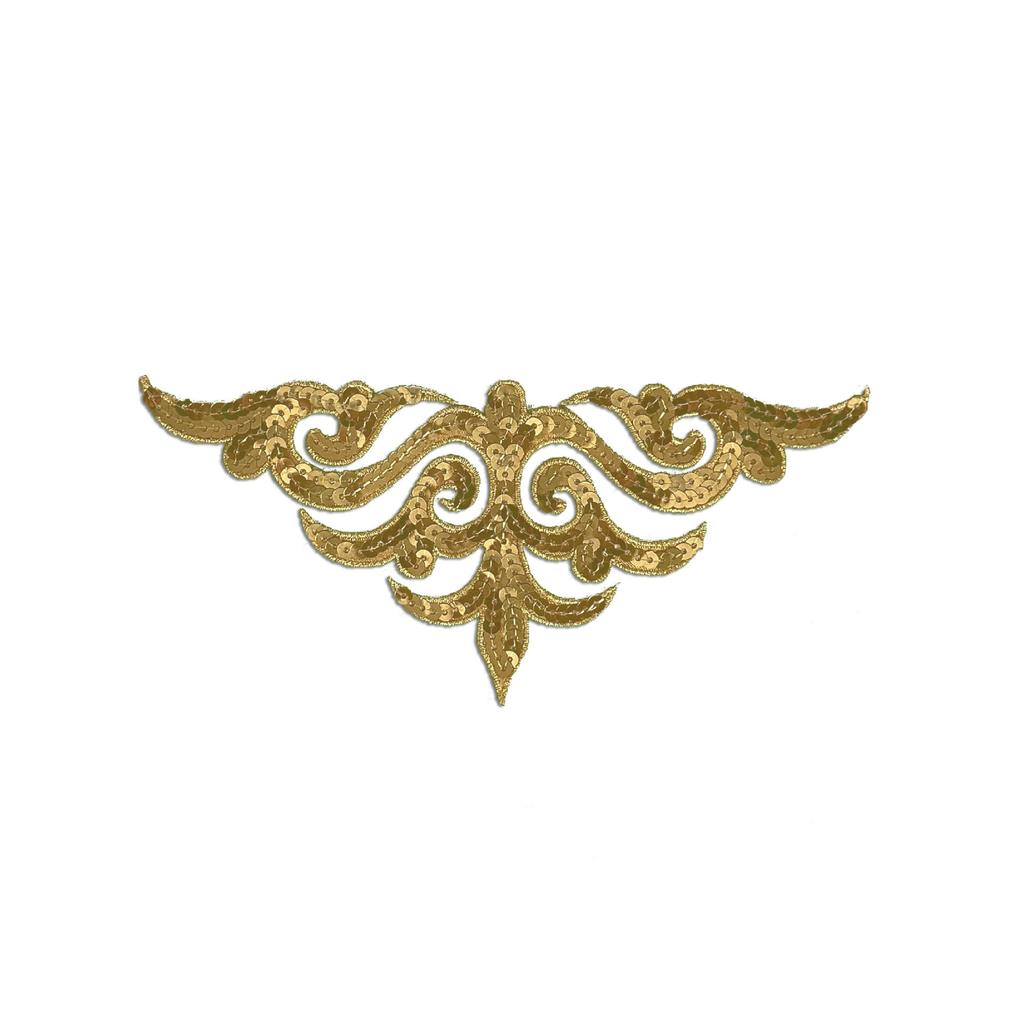 New Chinese Pattern Sequin Embroidery Cloth Sticker Diy Handmade Clothing Accessories Stage Opera Decal Decorative Fabric