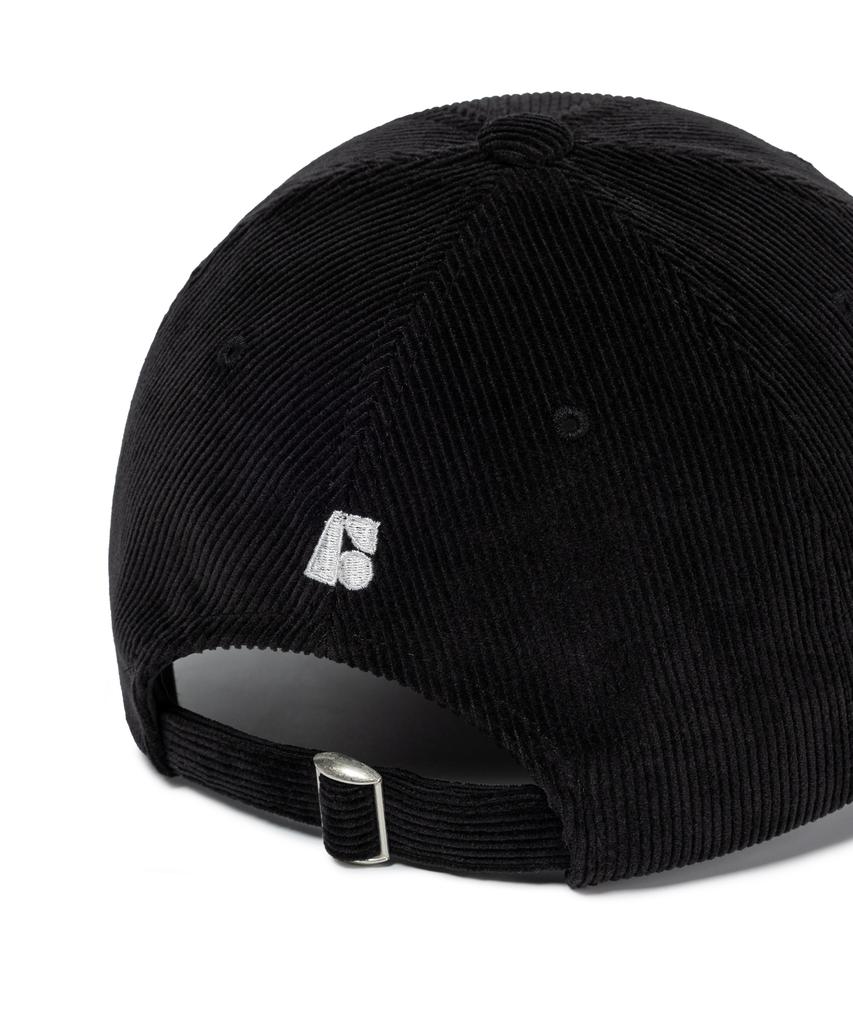 ONRIDPROJECT Applique Logo Corduroy Ball Cap - Black