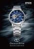 ORIENT STAR Automatické hodinky M45 F7 Mechanické s fázemi měsíce Vyrobeno v Japonsku 2letá záruka v tuzemsku Open Heart Navy [Orient Star]