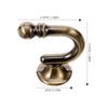 1Pair Premium Alloy Curtain Tieback Hook Wall Mounted for Drapes Curtains Hold Backs Elegant Simple Design Smooth Finish
