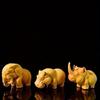 Sculptures and Figurines for Interior Cute Wood Carving Animals Statue Decoration Ornaments for Home Desk Accessories