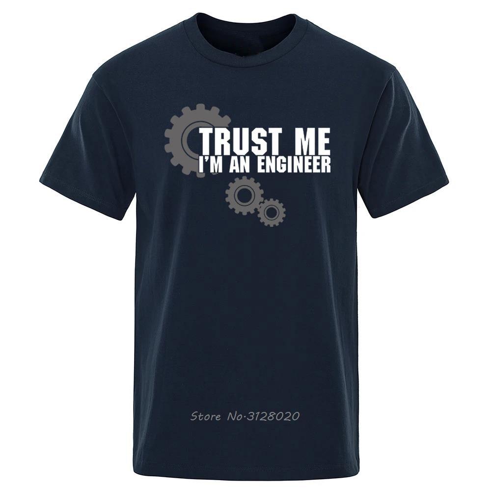 Trust Me IM Engineer Hip Hop Male T Shirt Oversized High Quality Clothes Summer Street Cotton Casual Loose TShirt Men Tshirt