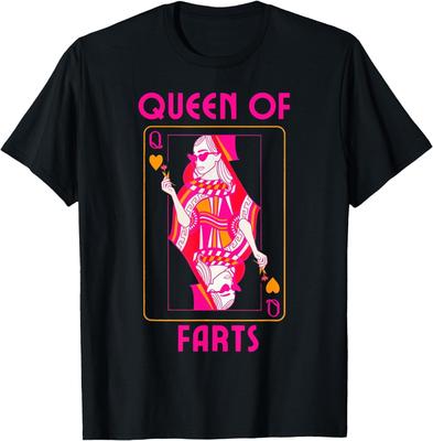 Queen of Farts Embarrassing Joke Adult Humor T-Shirt, Unisex Tee