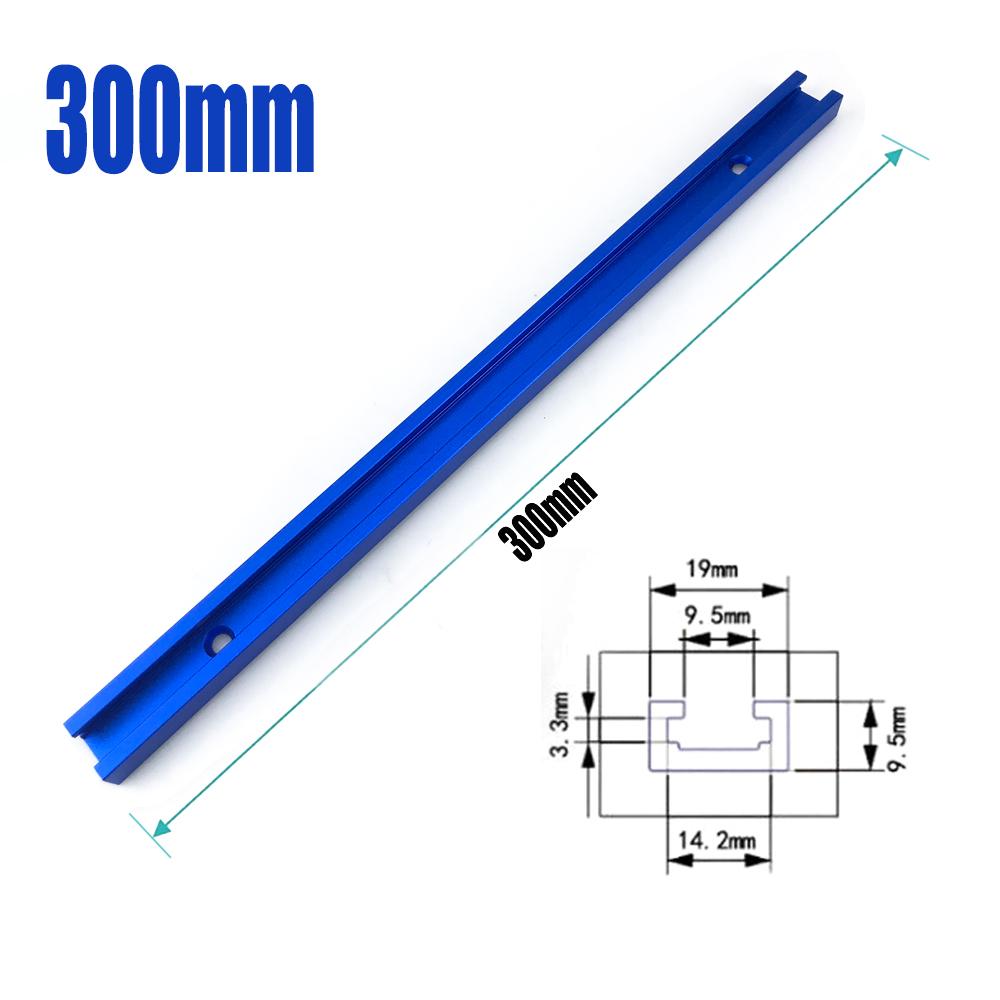 

300-600 мм Т-образный паз 19 Тип Т-образный паз Митровая направляющая Деревообрабатывающий инструмент Алюминиевый сплав Направляющая рейка для настольной пилы Верстак DIY инструмент