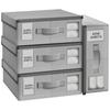 Organisateur et Rangement de Draps, Organisateur Pliable pour Placard à Linge avec Fenêtre, Organisateur de Rangement pour Draps, Couvertures et Serviettes, Housses de Couette