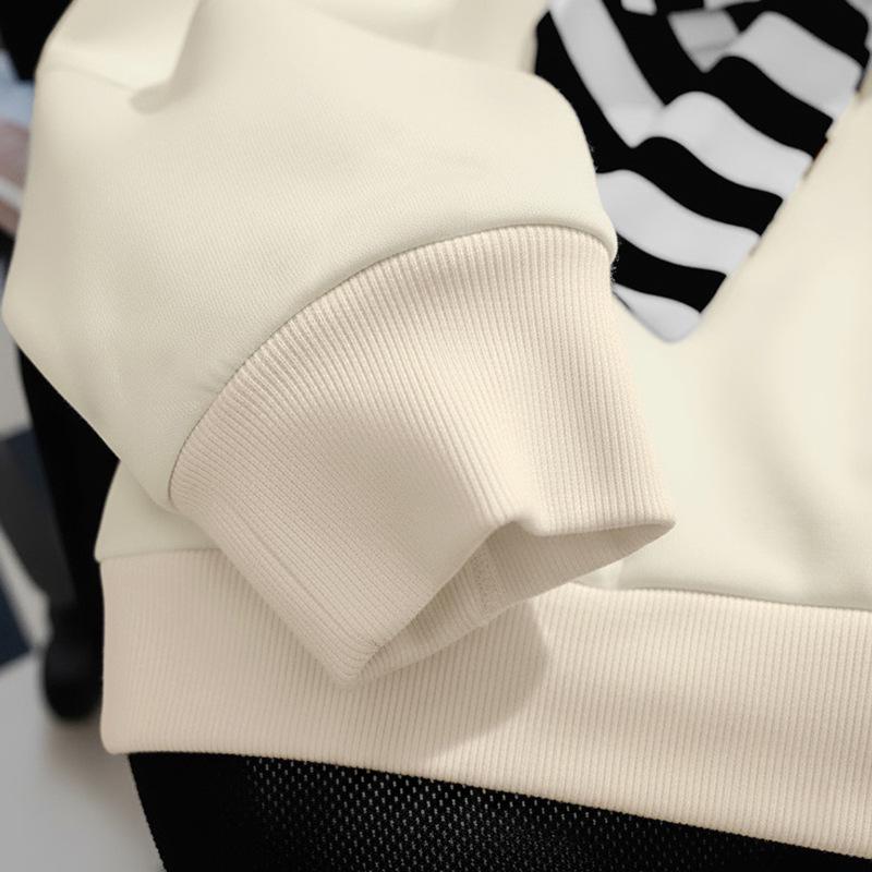 2026 Autumn/Winter European & American Women's Loose Long-Sleeve Retro Bowknot Pullover Hoodie