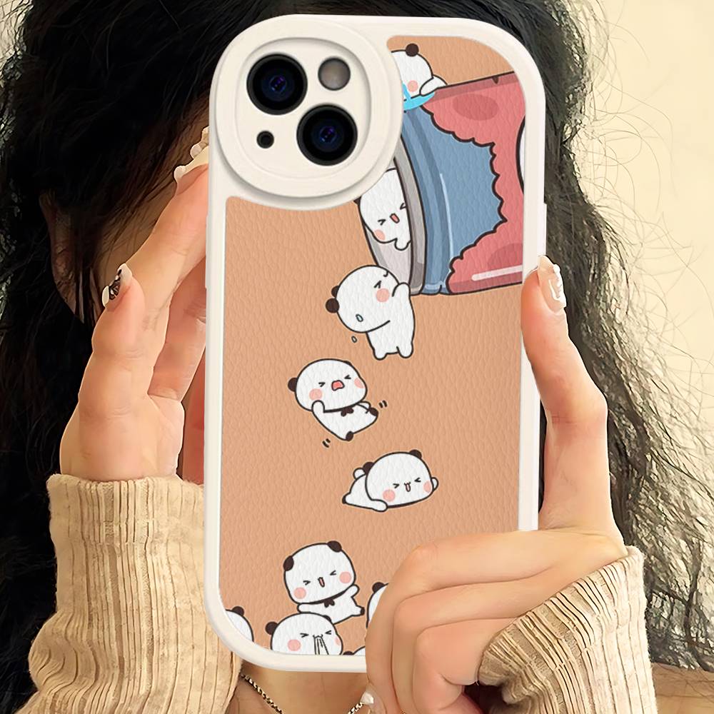 Cute Bubu Dudu Phone Case For IPhone 16 15 14 13 12 11 Pro Max Plus Shockproof Leather Cover
