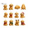 Christmas Advent Calendar Dog 2026, 24 Days Countdown with Pcs Tree Hanging Charms 2D Acrylic Cute Pendants, Lovers Gift for Holiday Decor Gifts
